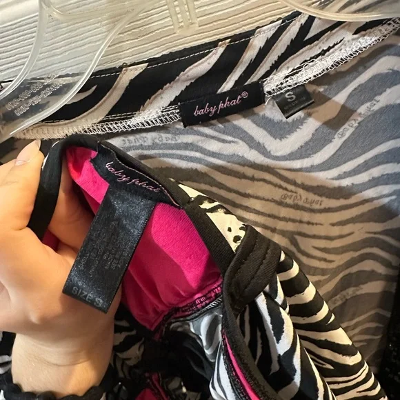 Baby Phat Zebra Tankini with Matching Coverup - Picture 4 of 9